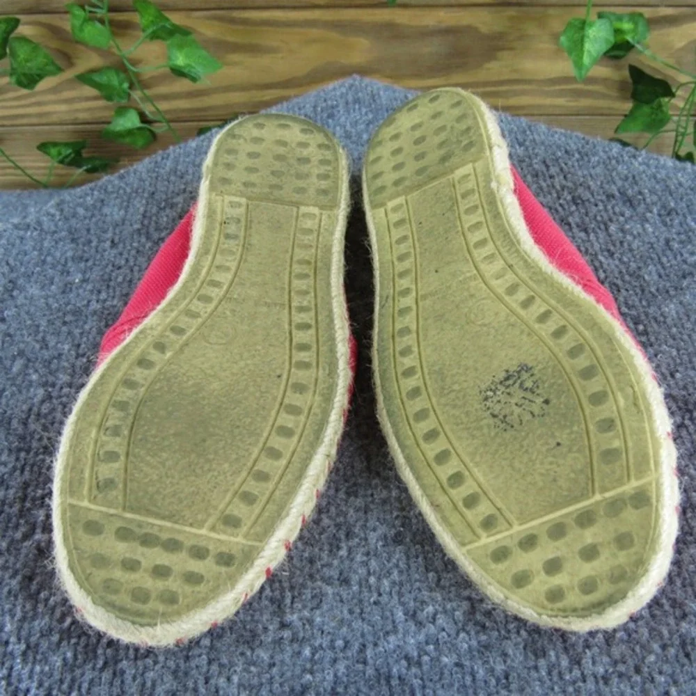 Hawkins Sport Women's  Espadrille Coral Fabric‎ Sz 37 Medium Gently Used 2025